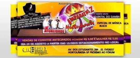 COMEMORAÇÃO DO ANIVERSARIO DA IMPERATRIZ HORTOLANDENSE