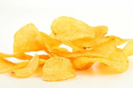 Batata Chips de microondas