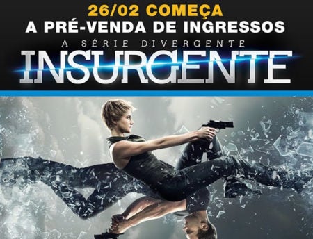 Venda antecipada de “A Série Divergente: Insurgente” começa com brinde no Cinesystem Hortolândia