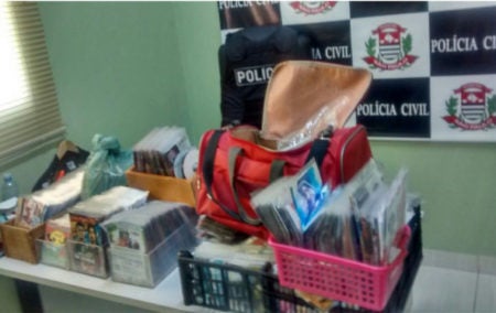 Polícia Civil de Hortolândia apreende quase 8 mil mídias pirateadas