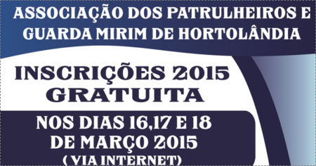 A Associação dos Patrulheiros ira abrir as inscrições de 2015