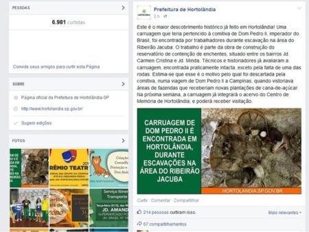 Mentira da Prefeitura sai até no G1