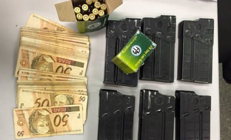 Responsável por logística de bando preso com munição de fuzil