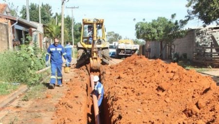 Obras de esgoto avançam na região da Taquara Branca