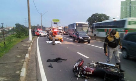 Motociclista morre em acidente na Lix da Cunha