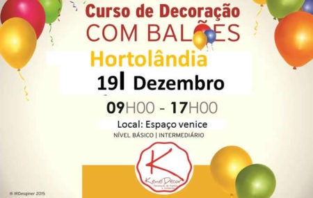 Curso Decoração com balões
