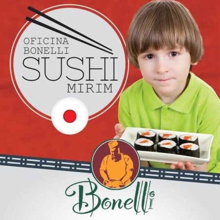 Curso gratuito de Sushi para crianças nas férias