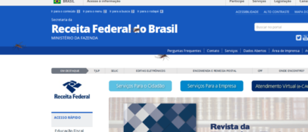 Site do governo é infestado por mosquitos Aedes aegypti