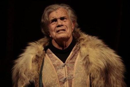 Tarcísio Meira e Kiko Mascarenhas em “O Camareiro”, no Teatro Brasil Kirin, em Campinas