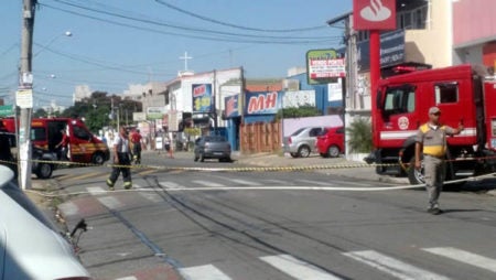 Suspeita de bomba em banco em Hortolândia