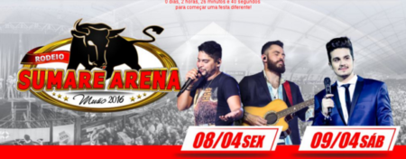 Sumaré Arena Music começa hoje com show de Jorje & Mateus