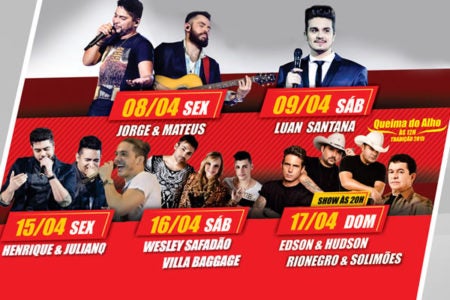 Confira os shows do SUMARÉ ARENA MUSIC 2016, que começa essa semana, 8/04