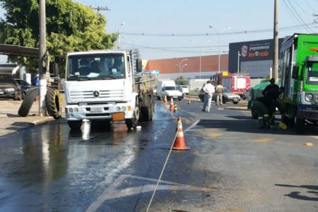 Vazamento de ácido sulfúrico em Hortolândia