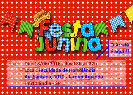Festa Junina em Faculdade no Amanda