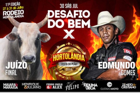 Festa do Peão de Hortolândia promove “Desafio do Bem” em prol de entidades assistenciais