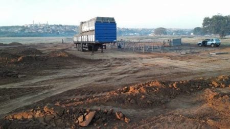 Começa a montagem do recinto da Festa do peão de Hortolândia 2016