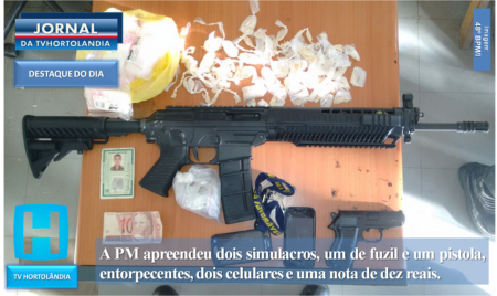 PM apreende duas armas “de brinquedo”