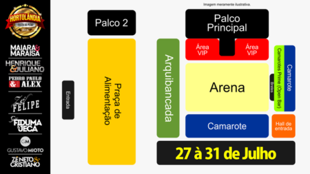Confira o mapa oficial do Rodeio Hortolândia 2016