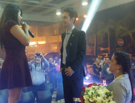 Pedido de casamento marca segundo dia da feira de noivas, no Shopping Hortolândia