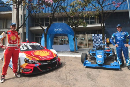 Átila Abreu e Carlos Cunha visitam EMS Hortolândia