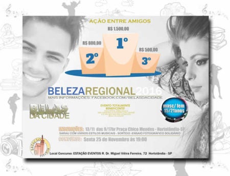 Belas da cidade promove o “Beleza regional 2016”