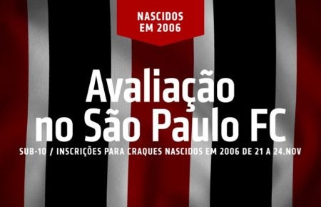 São Paulo abre avaliações para nascidos em 2006