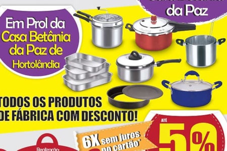 Feirão de Fábrica Beneficente em Hortolândia