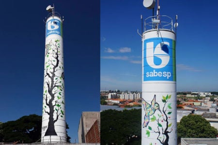 Hortolândia ganha graffiti com mais de 10 metros de altura na entrada da Cidade.