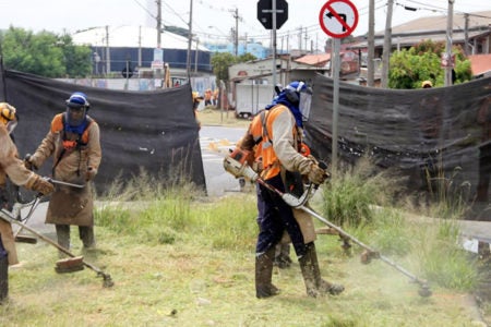 Região do Santa Clara recebe mutirão de limpeza e zeladoria