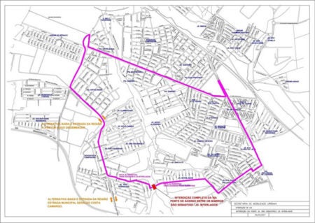 Ponte entre Jd. Interlagos e São Sebastião será interditada a partir desta sexta-feira (10/03)