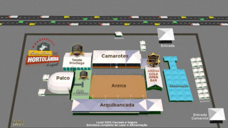 Confira como fica o recinto do Rodeio de Hortolândia