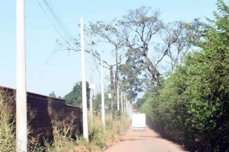 Prefeitura coloca iluminação em Estrada do Grota Azul