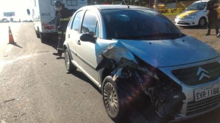 Manhã de acidentes na rodovia 101 em Hortolândia