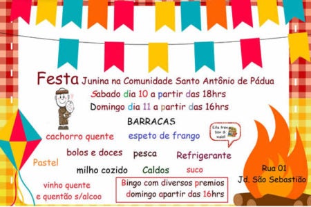 Festa junina na Casa Betânia neste fim de semana