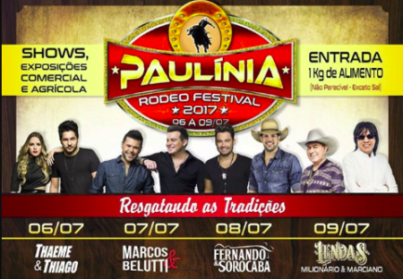 Vem ai Paulínia Rodeo Festival 2017