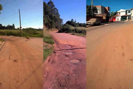 Moradora do São Bento está indignada com falta de pavimentação