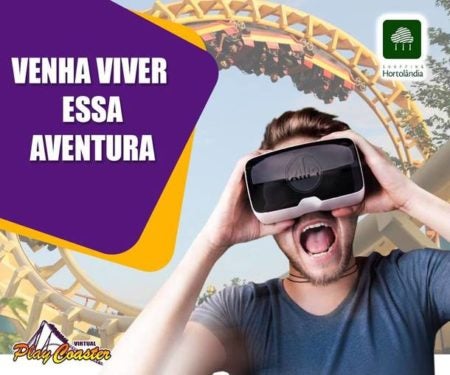 Shopping Hortolândia recebe simulador de montanha russa