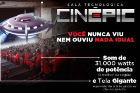 Cinema Hortolândia agora tem sala épica, o Cinépic
