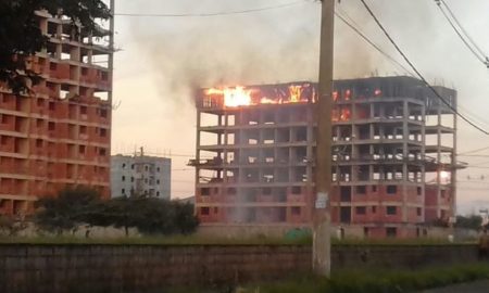 Edifício em construção é incendiado mais uma vez em Hortolândia
