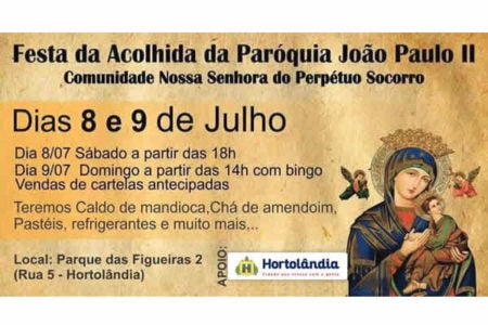 Com apoio da Prefeitura, paróquia realiza Festa da Acolhida