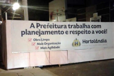 Obra na rua Luiz Camilo prossegue com trabalho 24 horas por dia