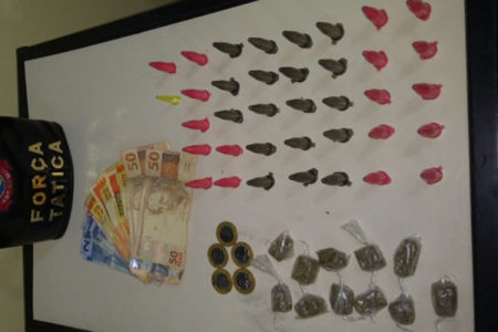 Homem é preso com drogas  no Jardim Estefânia