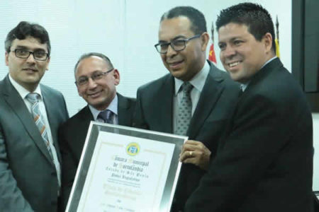 PR. ALOÍZIO MENDES RECEBE TÍTULO DE CIDADÃO HONORÁRIO DE HORTOLÂNDIA/SP