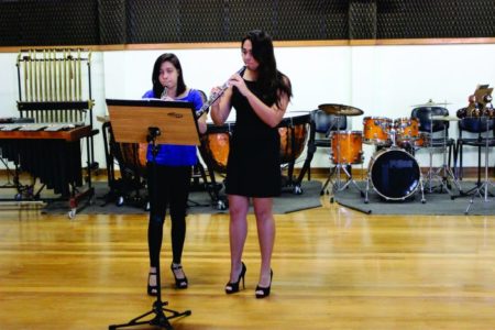 Alunos de madeira e percussão se apresentam no Projeto Terças Musicais