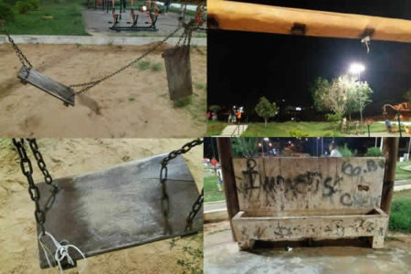 Internautas reclamam da falta de manutenção em praças/parques