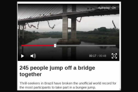 Hortolândia ganha destaque da mídia mundial com pulo da ponte estiada