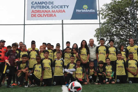 Campo de futebol society do Jd. Adelaide atenderá 600 alunos