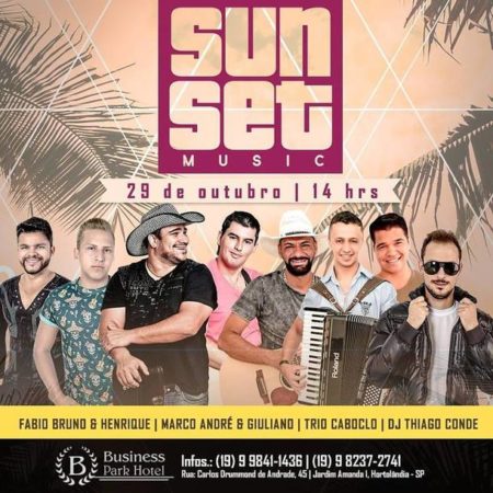 Vem ai Sunset Music no Hotel Business Park