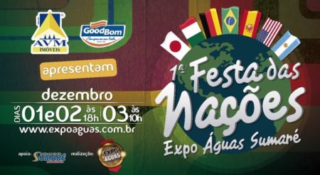 Festa das Nações em Sumaré acontece nos dias 1º, 2º e 3 de dezembro