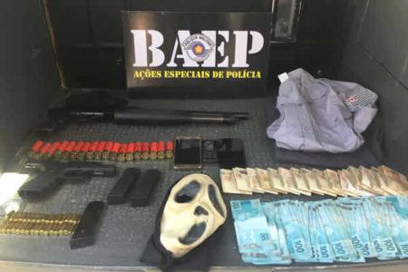 Baep prende procurado com 25 mil reais e armas no Ongaro